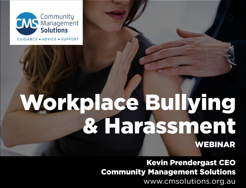 Workplace Bullying and Harassment Webinar by CMSolutions