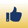 An icon depicting a hand giving a thumbs up.