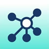 An icon depicting a network of nodes.